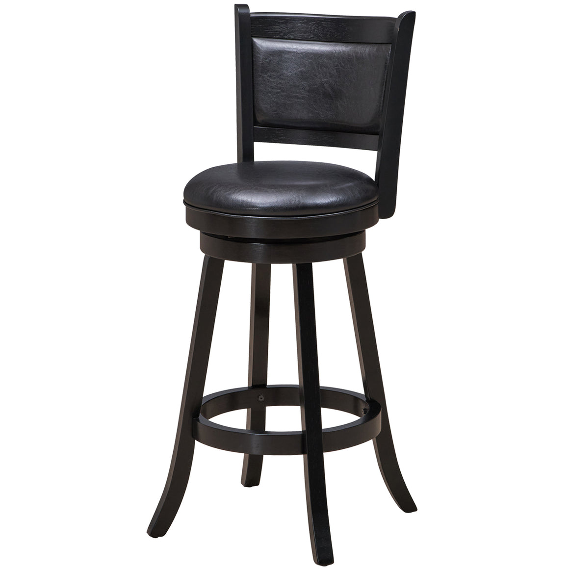 RAM Game Room Backed Barstool - Black - BBSTL BLK