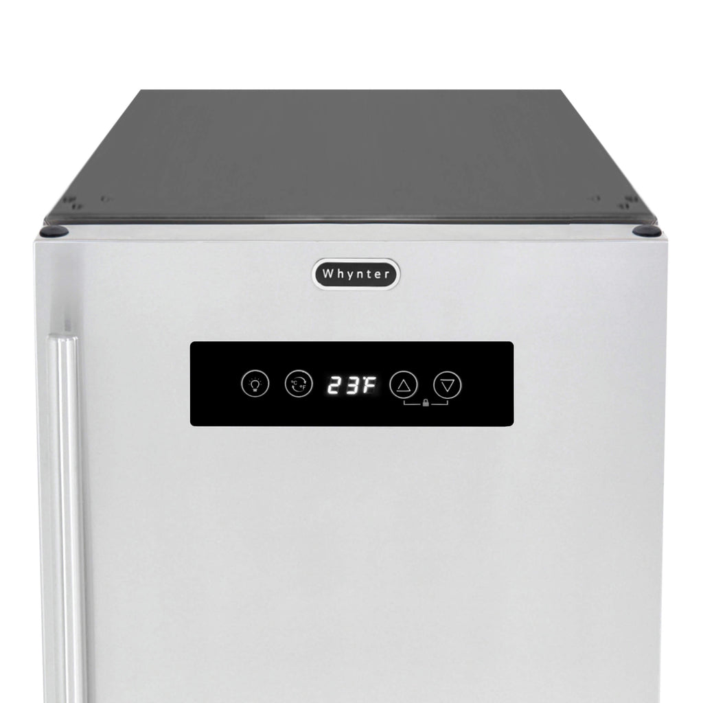 Whynter Stainless Steel Built-in or Freestanding 2.9 cu. ft. Beer Keg Froster Beverage Refrigerator with Digital Controls - BEF-286SB