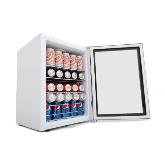 Whynter Beverage Refrigerator With Lock – Stainless Steel 90 Can Capacity BR-091WS - Wine Cooler City