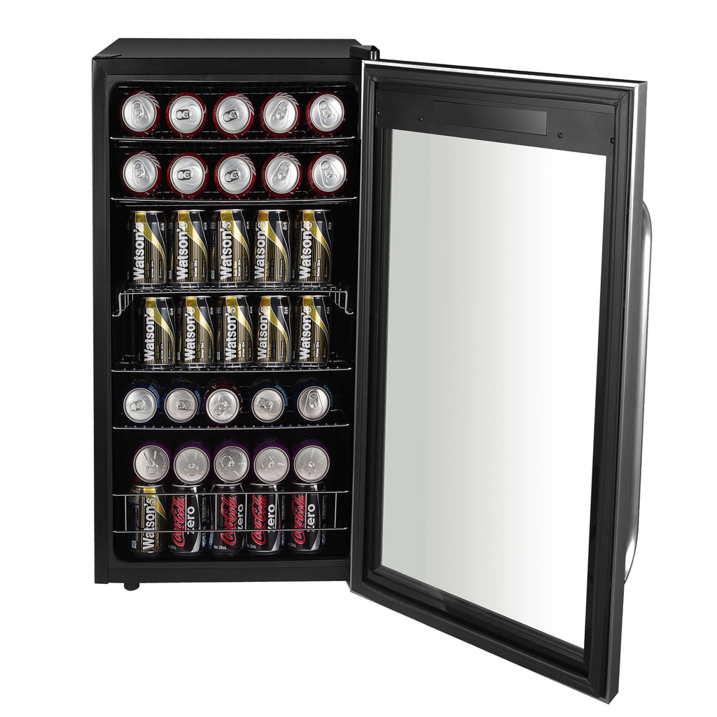 Whynter Freestanding 121 Can Beverage Refrigerator with Digital Control and Internal Fan - BR-1211DS - Wine Cooler City