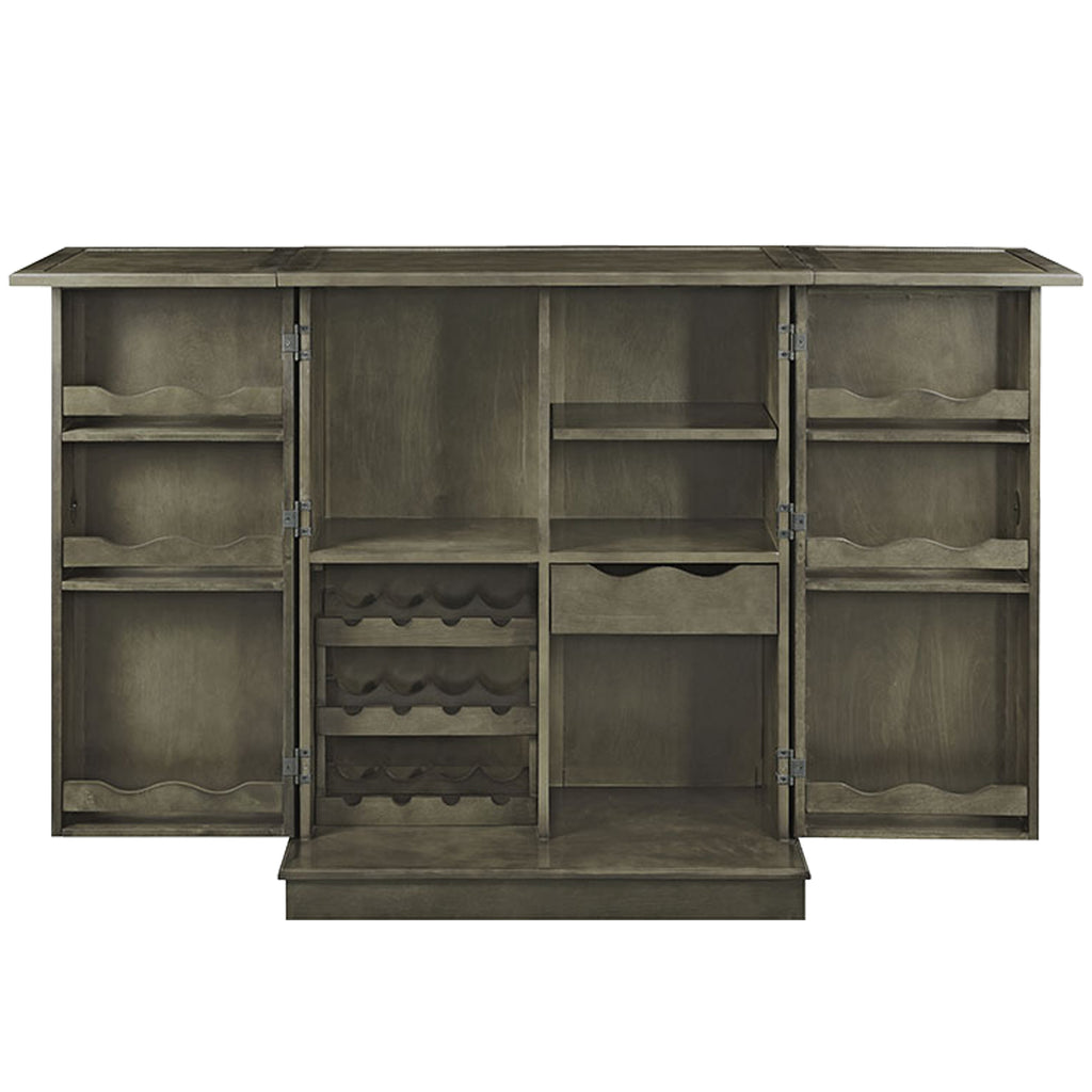 RAM Game Room Portable Folding Bar Cabinet - Slate - BRCB3 SL - Wine Cooler City