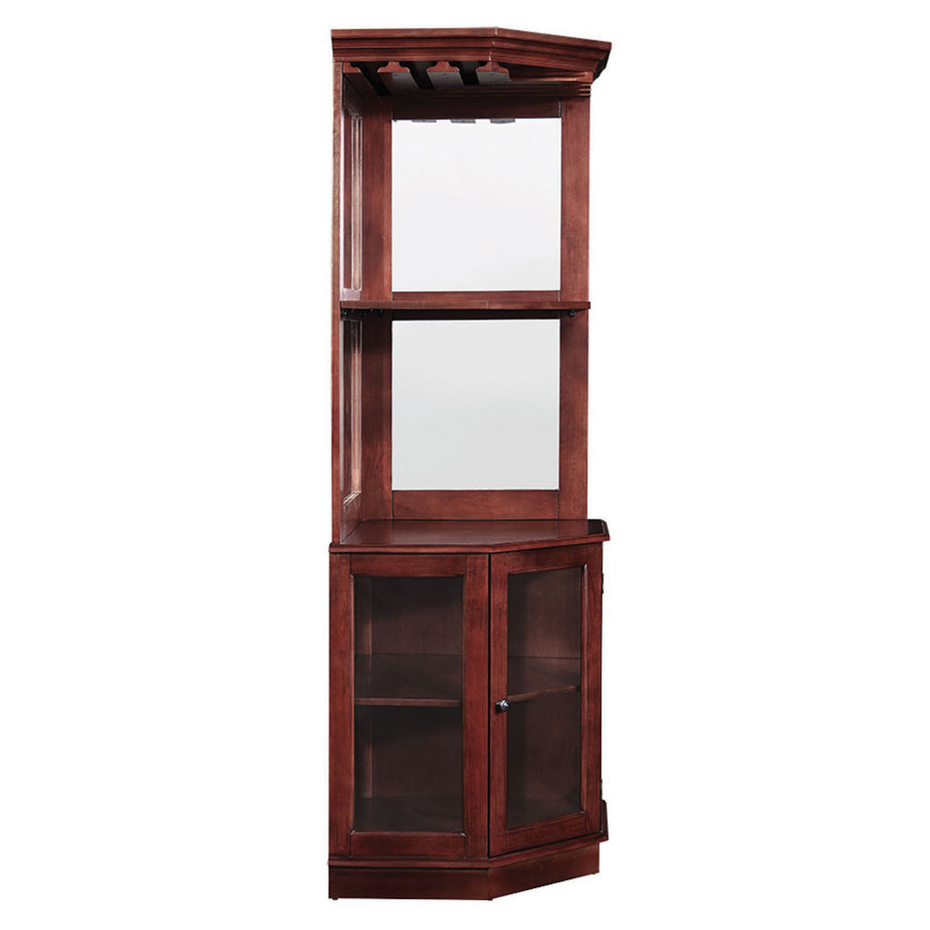 RAM Game Room Corner Bar Cabinet - English Tudor - BRCB4 ET