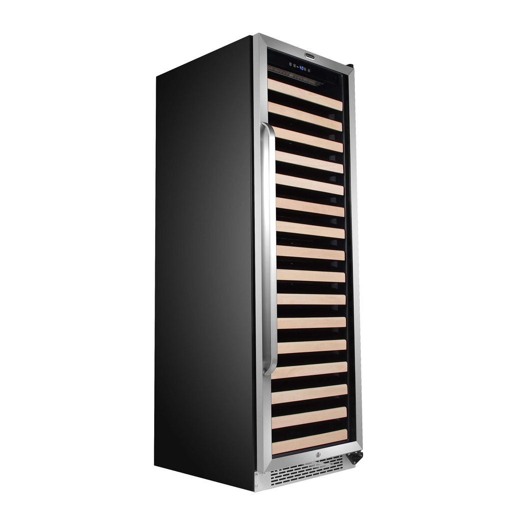 Whynter 166 Bottle Built-in Stainless Steel Compressor Wine Refrigerator with Display Rack and LED display - BWR-1662SD - Wine Cooler City