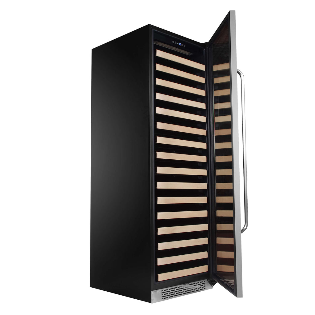 Whynter 166 Bottle Built-in Stainless Steel Compressor Wine Refrigerator with Display Rack and LED display - BWR-1662SD - Wine Cooler City