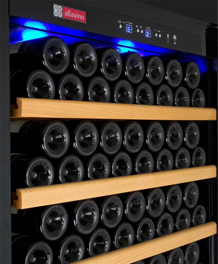 Allavino 32" Wide Vite II Tru-Vino 277 Bottle Single Zone Stainless Steel Right Hinge Wine Refrigerator - YHWR305-1SR20