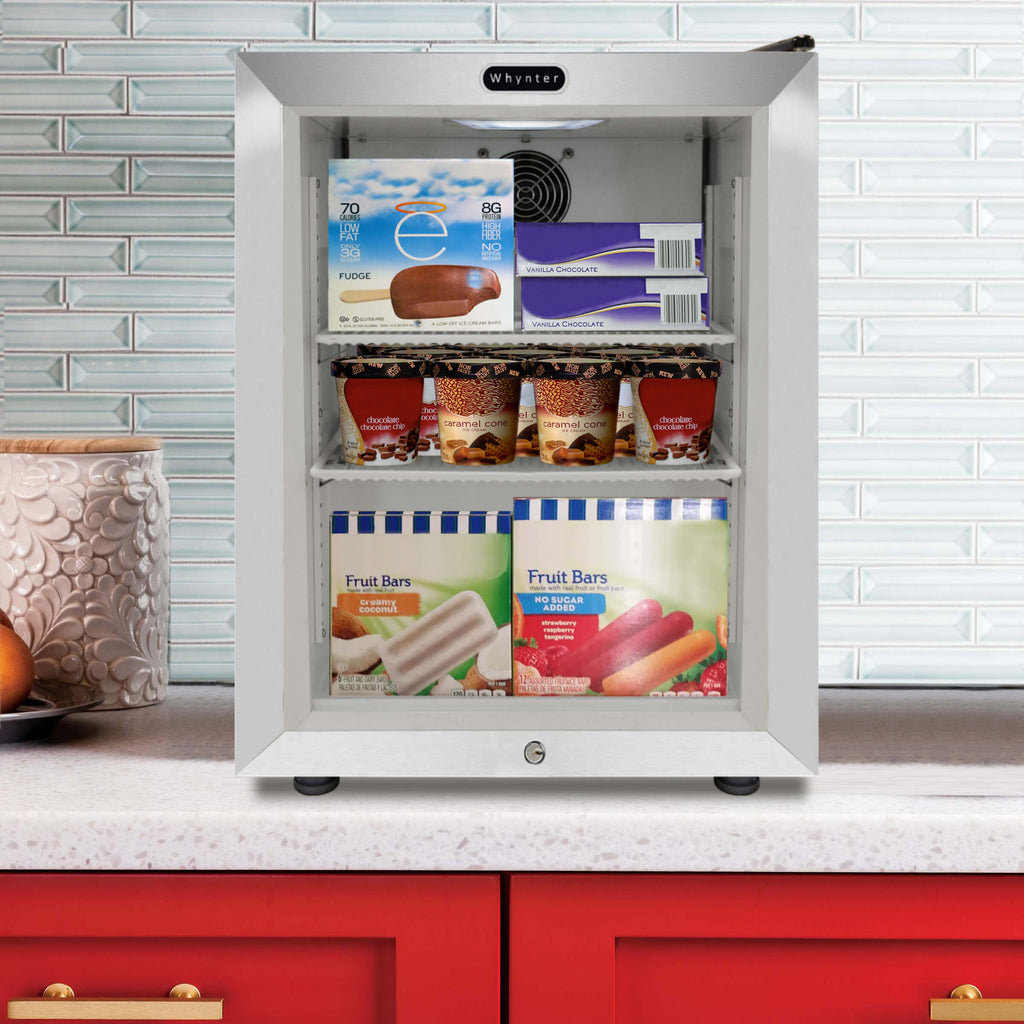 Whynter Countertop Reach-In 1.8 cu ft Display Glass Door Freezer - CDF-177SB