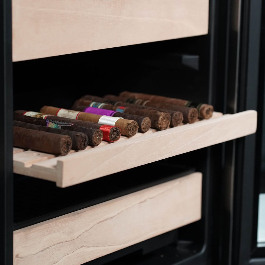 Whynter 4.2 cu.ft. Cigar Cabinet Cooler and Humidor with Humidity Temperature Control and Spanish Cedar Shelves - CHC-421HC
