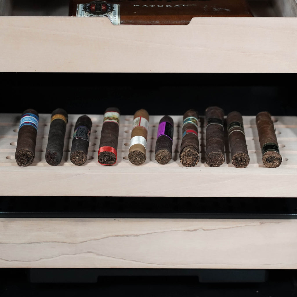 Whynter 4.2 cu.ft. Cigar Cabinet Cooler and Humidor with Humidity Temperature Control and Spanish Cedar Shelves - CHC-421HC