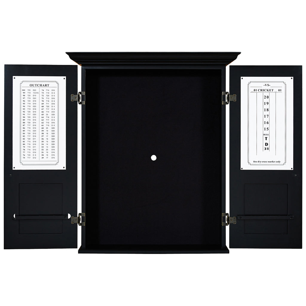 RAM Game Room Dartboard Cabinet Square - Black - DCAB3 BLK