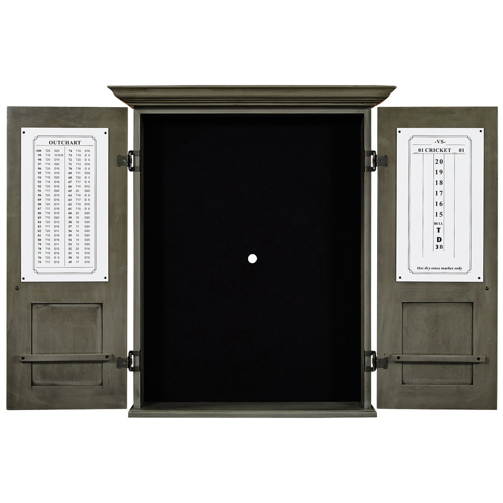 RAM Game Room Dartboard Cabinet Square - Slate - DCAB3 SL