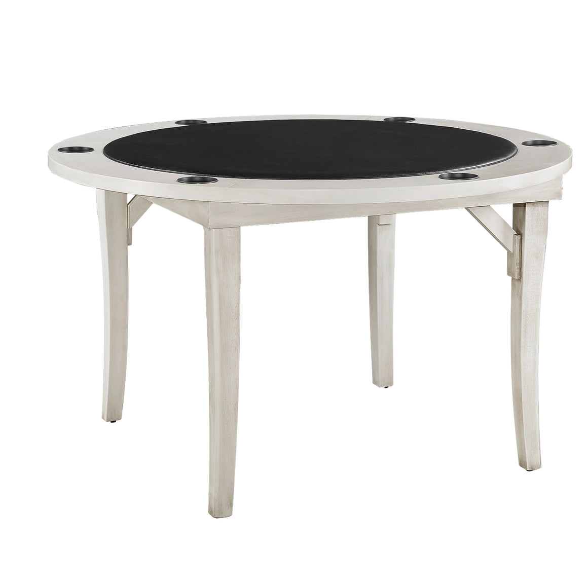 RAM Game Room 48" Folding Game Table - Antique White - FLDGTBL AW - Wine Cooler City