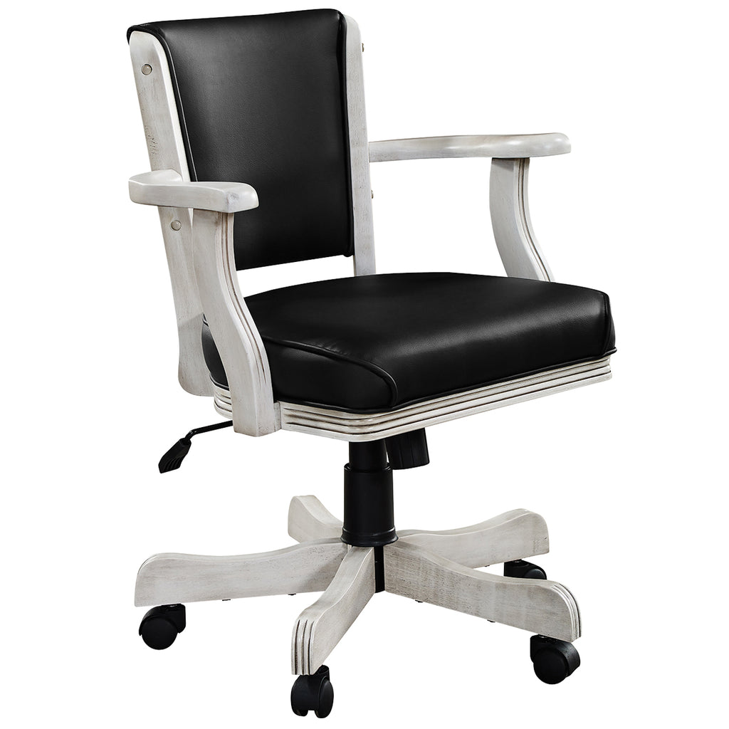 RAM Game Room Swivel Game Chair - Antique White - GCHR2 AW