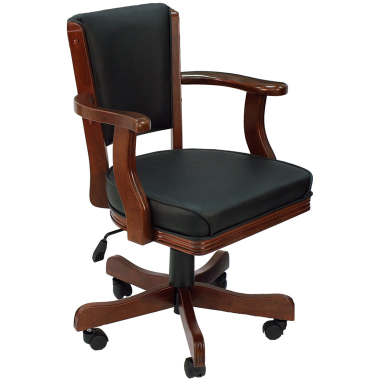 RAM Game Room Swivel Game Chair - English Tudor - GCHR2 ET