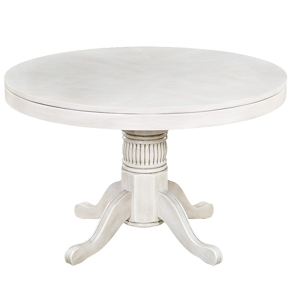 RAM Game Room 48" Game Table - Antique White - GTBL48 AW - Wine Cooler City