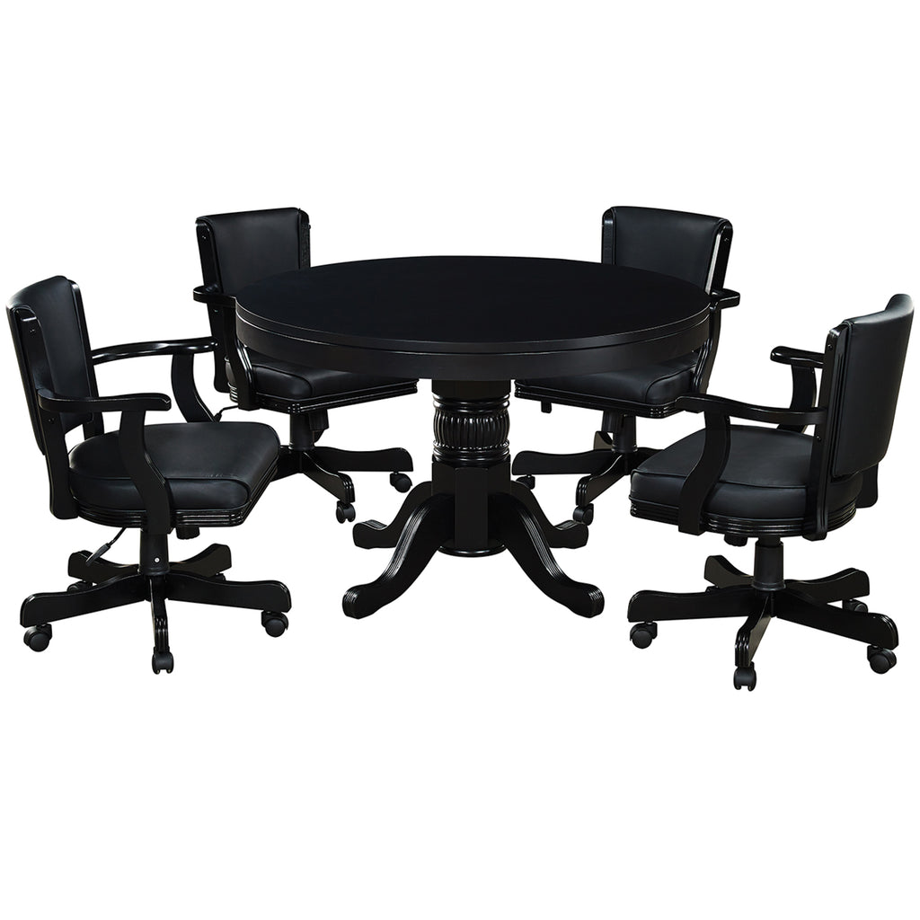 RAM Game Room 48" Game Table - Black - GTBL48 BLK