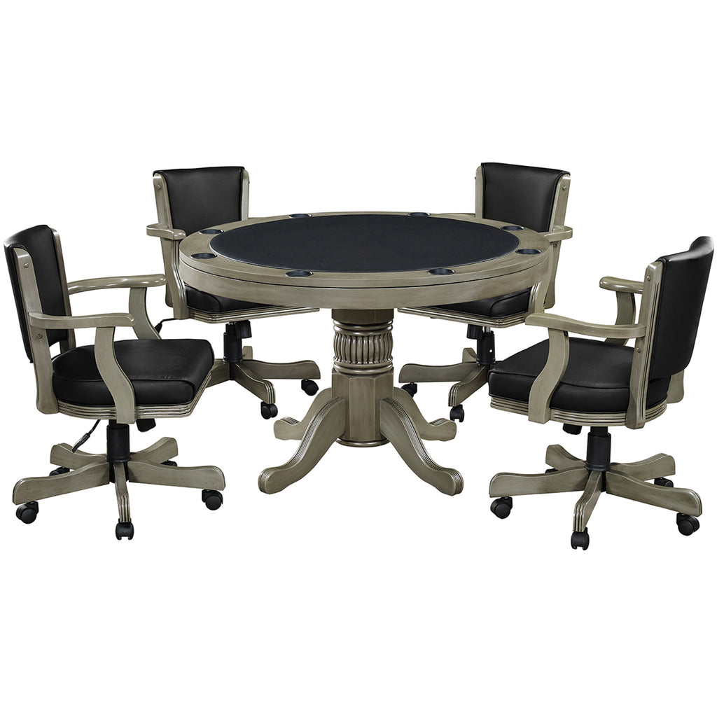 RAM Game Room 48" Game Table - Antique White - GTBL48 SL