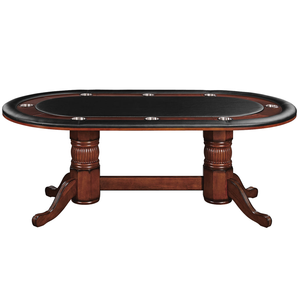 RAM Game Room 84" Texas Hold'Em Game Table - Chestnut - GTBL84 CN