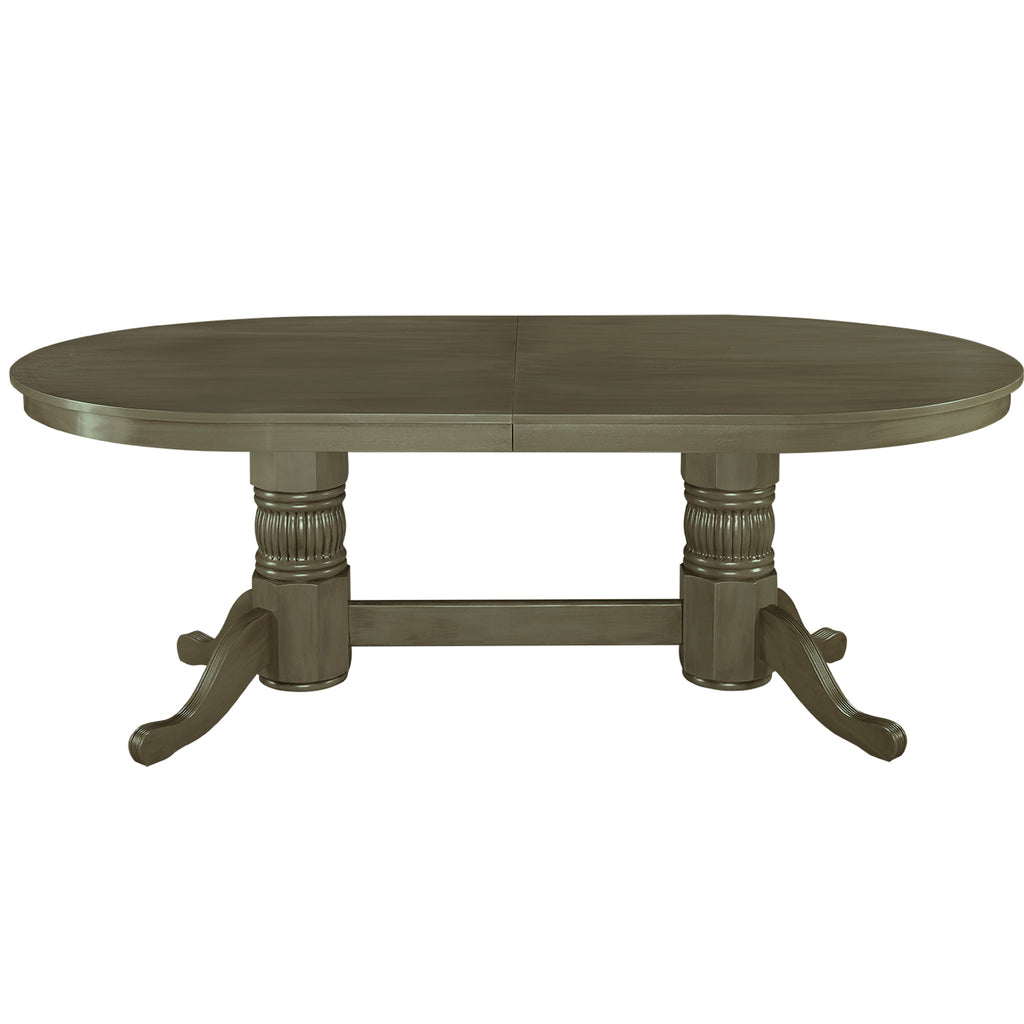 RAM Game Room 84" Texas Hold'em Poker Table With Dining Top - Slate - GTBL84 SL WT