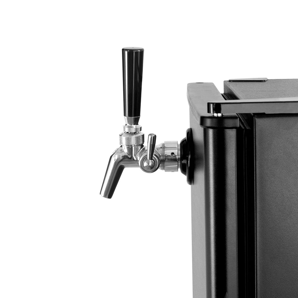 Kegco 17" Wide Carbonated Water Single Tap Black Commercial/Residential Mini Kegerator Model: HK-46-CW
