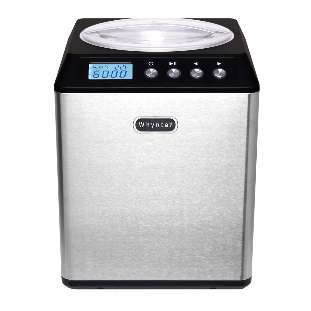 Whynter 2.1 Quart Upright Ice Cream Maker with Stainless Steel Bowl – Black - ICM-201SB - Wine Cooler City