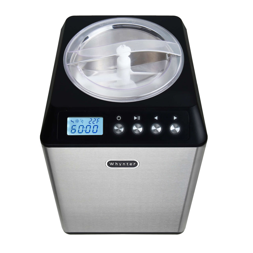Whynter 2.1 Quart Upright Ice Cream Maker with Stainless Steel Bowl – Black - ICM-201SB - Wine Cooler City