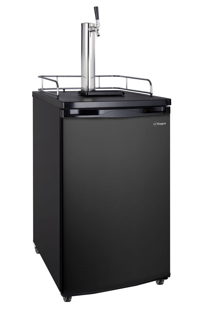 Kegco 20" Wide Kombucha Single Tap Black Kegerator - KOM19B-1NK