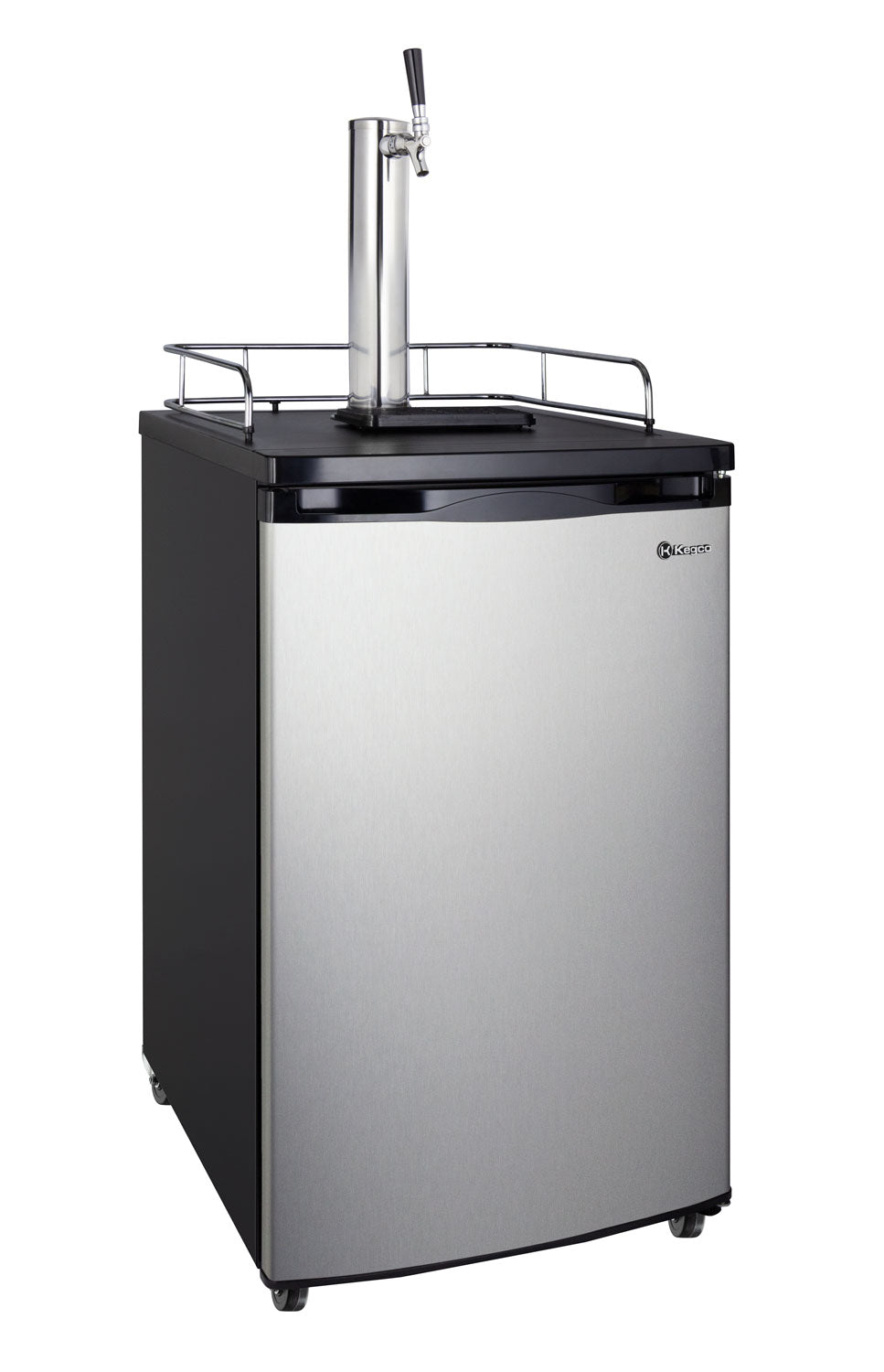 Kegco 20" Wide Single Tap Stainless Steel Kegerator - K199SS-1NK - Wine Cooler City