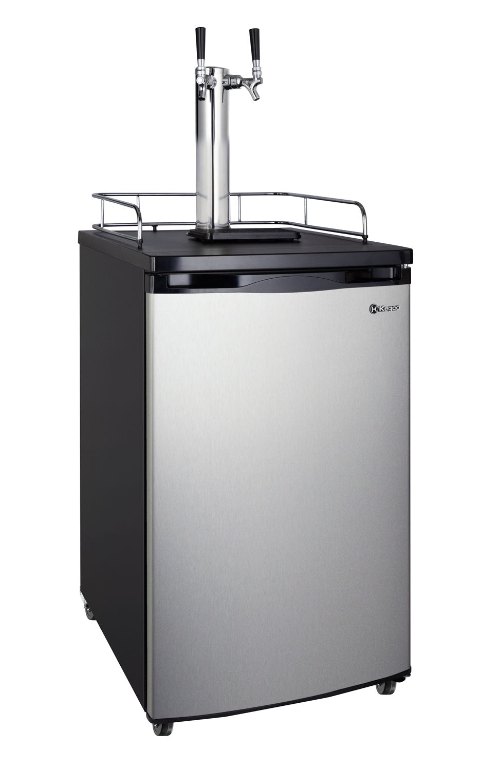 Kegco 20" Wide Homebrew Dual Tap Stainless Kegerator - HBK199S-2NK - Wine Cooler City