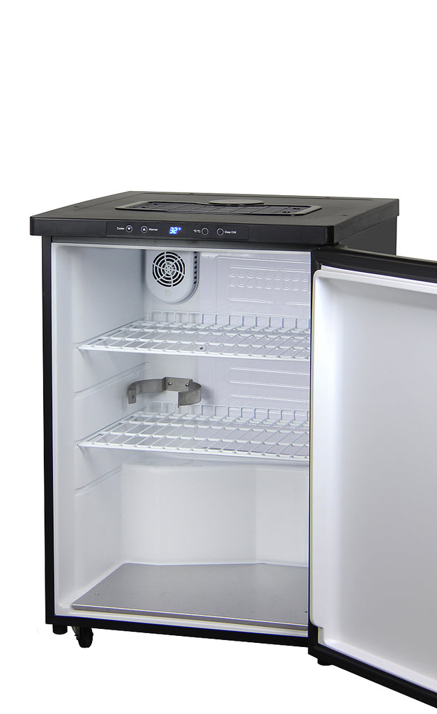 Kegco 24" Wide Kombucha Triple Tap Black Kegerator - KOM30B-3NK - Wine Cooler City