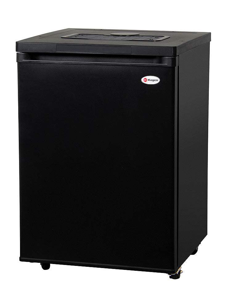 Kegco 24" Wide Black Kegerator - Cabinet Only - MDK-209B-01 - Wine Cooler City