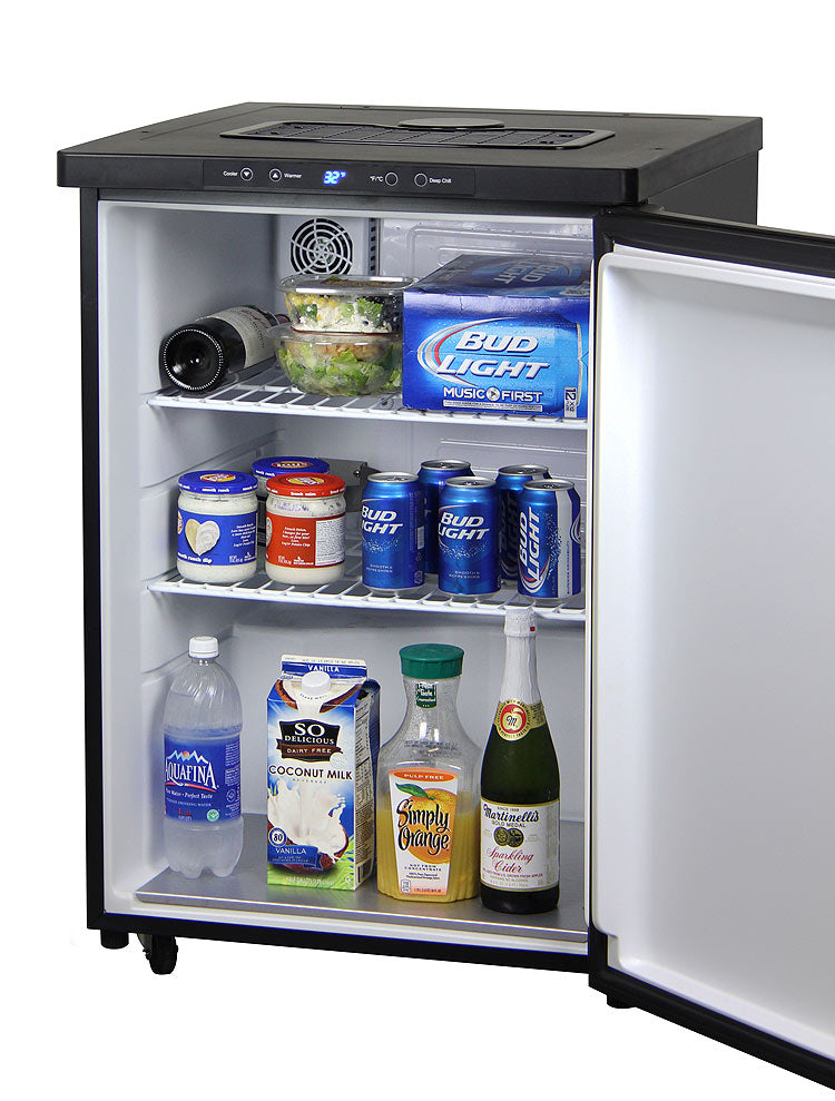 Kegco 24" Wide Stainless Steel Digital Kegerator - Cabinet Only - MDK-309SS-01 - Wine Cooler City
