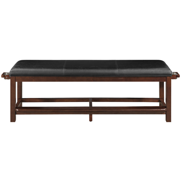 RAM Game Room Spectators Storage Bench - Cappuccino - SBENCH CAP