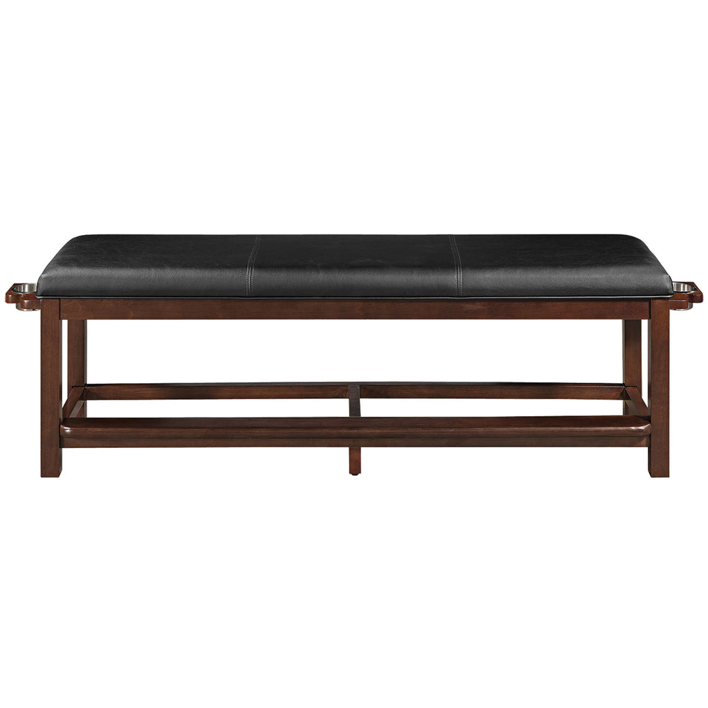 RAM Game Room Spectators Storage Bench - Cappuccino - SBENCH CAP