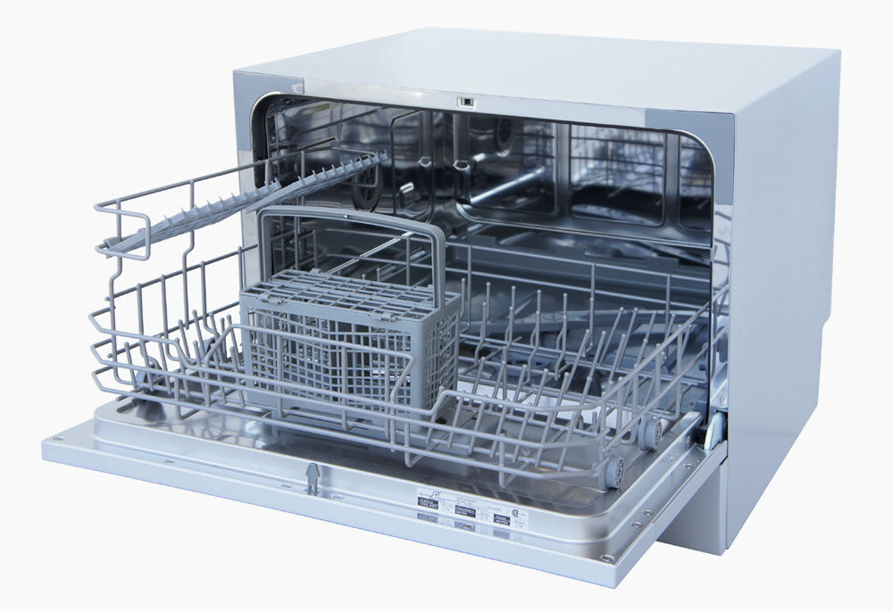 Sunpentown - SD-2224DW: Countertop Dishwasher with Delay Start & LED – White
