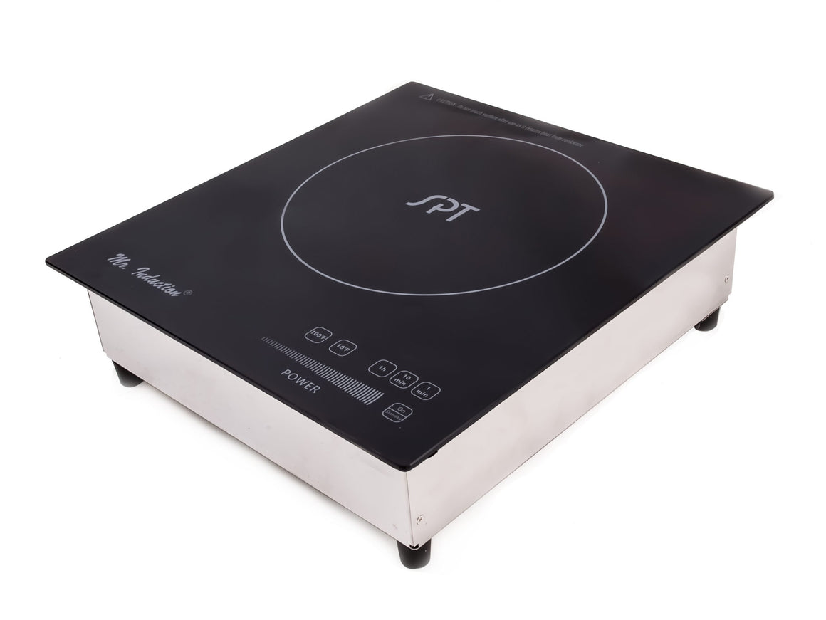 Sunpentown SR-187RT: Commerical 1800W Built-in Induction Cooker, Black/Silver - Wine Cooler City