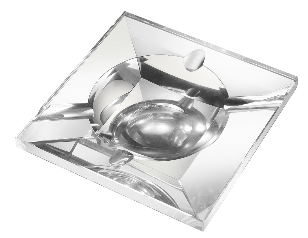 Visol Kratos Square Crystal Cigar Ashtray - Wine Cooler City