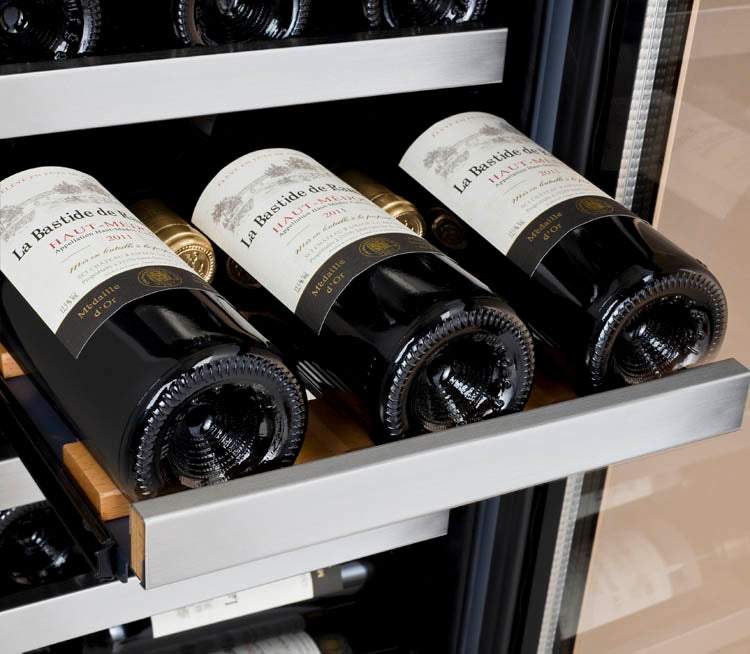 Allavino 15" Wide FlexCount II Tru-Vino 30 Bottle Dual Zone Stainless Steel Right Hinge Wine Refrigerator - VSWR30-2SR20