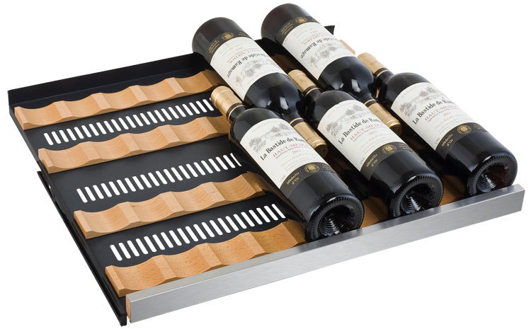 Allavino 24" Wide FlexCount II Tru-Vino 56 Bottle Dual Zone Stainless Steel Right Hinge Wine Refrigerator - VSWR56-2SR20