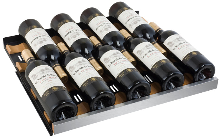 Allavino 24" Wide FlexCount II Tru-Vino 56 Bottle Dual Zone Stainless Steel Right Hinge Wine Refrigerator - VSWR56-2SR20