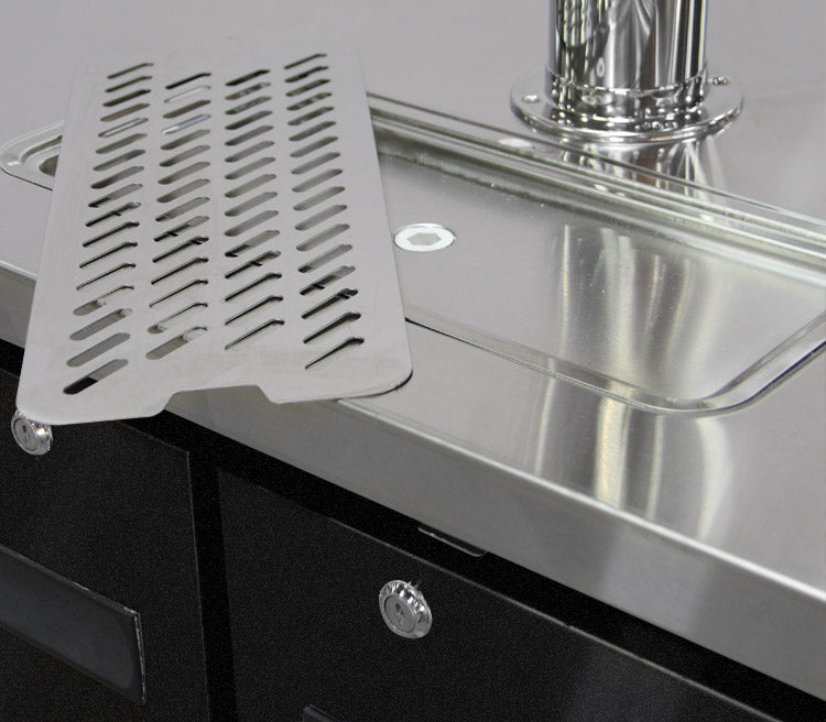Kegco 61" Wide Triple Tap Black Commercial Kegerator Model: XCK-2460B