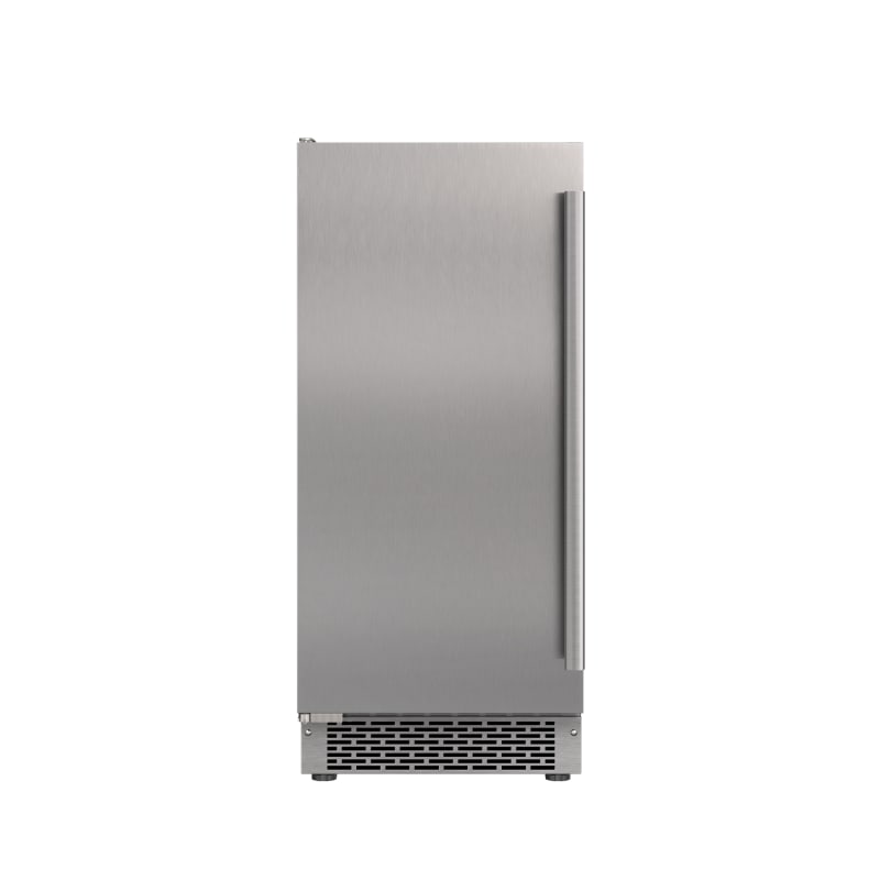 Avallon Inch Wide 26 Lbs. Built-In / Free Standing Outdoor Ice Maker with 56 Lbs. Daily Ice Production and Factory Installed Pump - AIMG151PSSOLH15