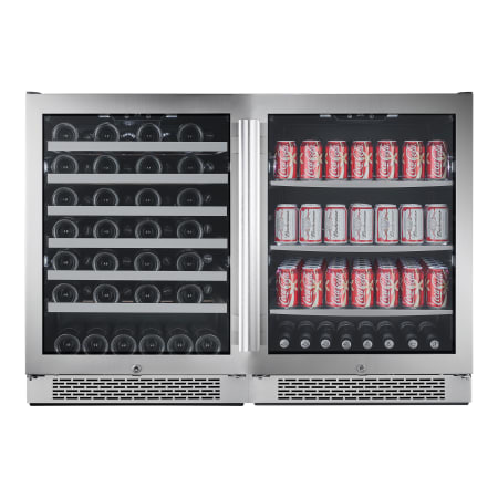 Avallon Built-In 48 Inch Wide 54 Bottle Capacity Wine Cooler with Door Locks and 2 Cooling Zones - AWBV54152 - Wine Cooler City