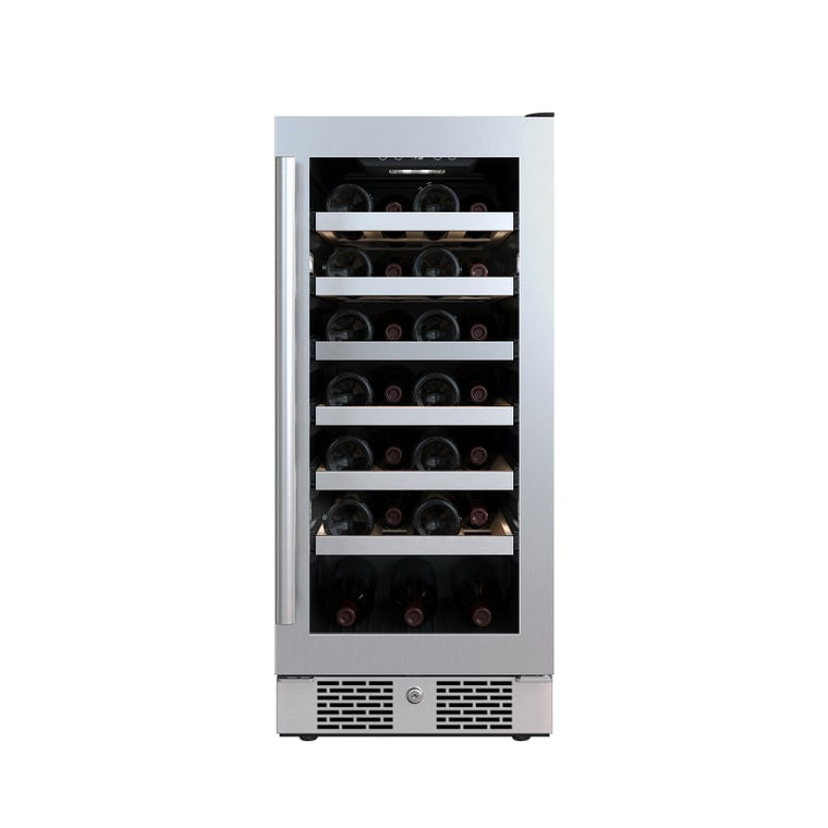 Avallon 15 Inch Wide 27 Bottle Capacity Single Zone Wine Cooler with Right Swing Door - AWC152SZRH