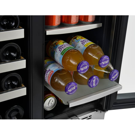 Avallon 24 Inch Wide 21 Bottle Capacity 64 Can Capacity Beverage Center with LED Lighting and Double Pane Glass - AWBC241GGFDBLSS