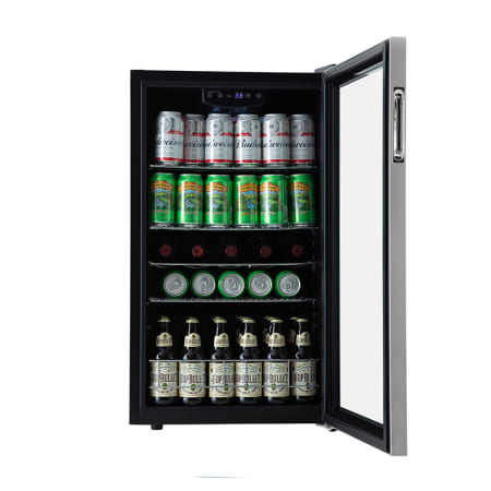 EdgeStar 19 Inch Wide 105 Can Capacity Extreme Cool Beverage Center - BWC121SS - Wine Cooler City