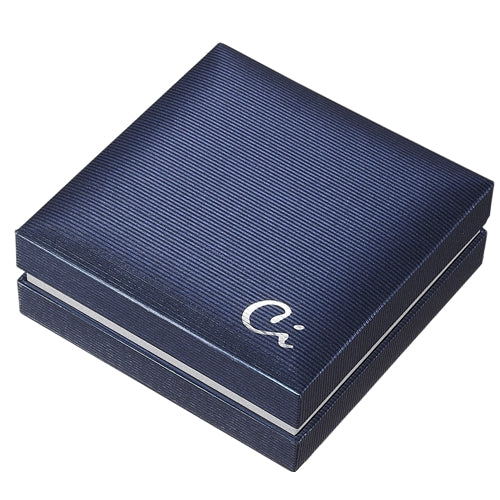 Caseti Thatcher Stainless Steel and Black Crystal Cuff Links - Wine Cooler City
