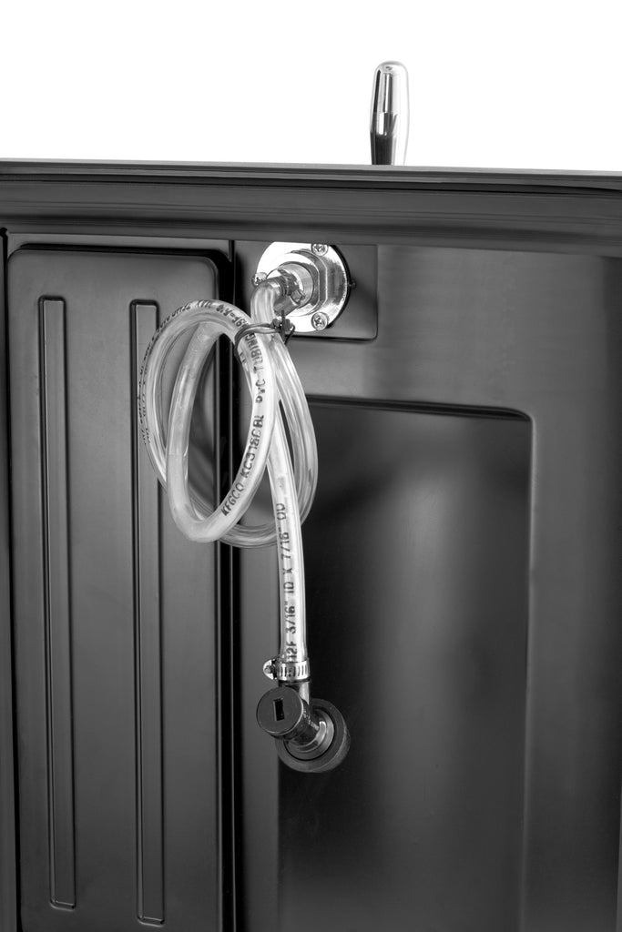 Kegco 17" Wide Draft Beer Single Tap Black Commercial/Residential Mini Kegerator Model: HK-46-DB