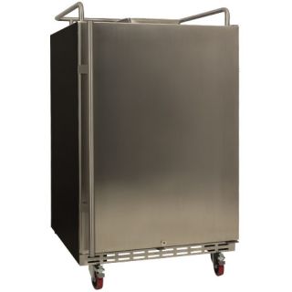 EdgeStar 24 Inch Wide Kegerator Conversion Refrigerator for Full Size Kegs - Stainless Steel - BR7001SS - Wine Cooler City
