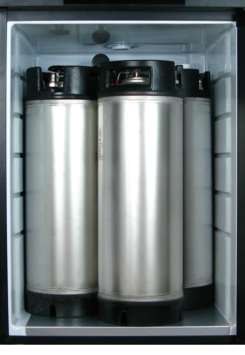 Kegco 24" Wide Homebrew Triple Tap Stainless Steel Kegerator - HBK209S-3NK - Wine Cooler City
