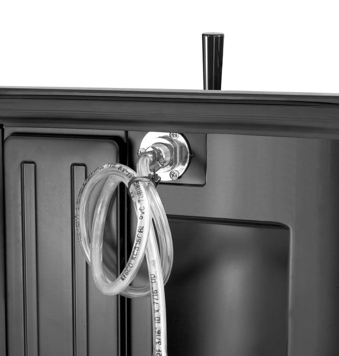 Kegco 17" Wide Carbonated Water Single Tap Black Commercial/Residential Mini Kegerator Model: HK-46-CW
